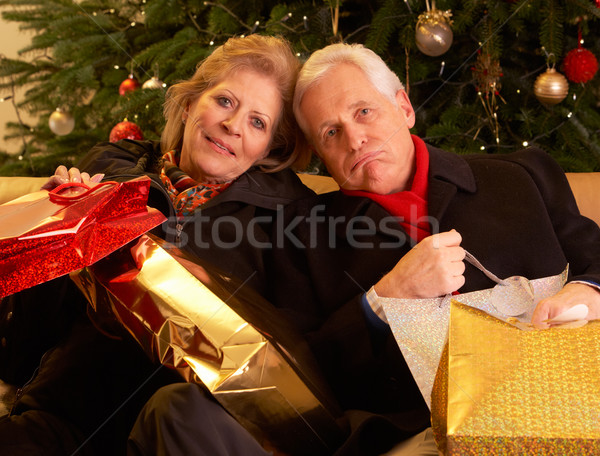 Senior Couple Returning After Christmas Shopping Trip Stock photo © monkey_business