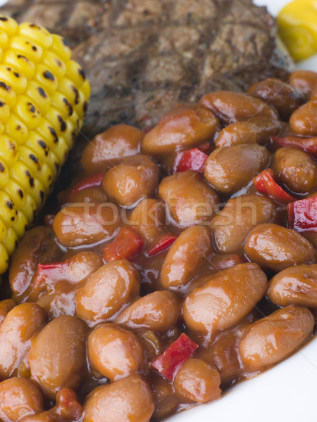 Baked Beans in a Spicy Barbeque Sauce Stock photo © monkey_business