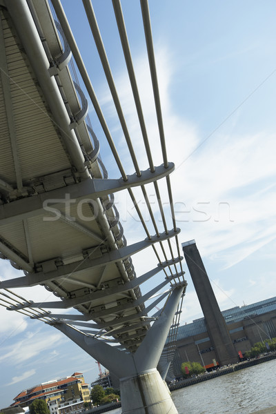 Puente peatonal Londres Inglaterra puente río arquitectura Foto stock © monkey_business