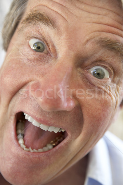Gezicht portret persoon senior geluk emotie Stockfoto © monkey_business
