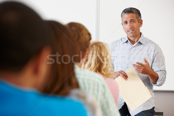 Tutor Klasse Studenten Frauen Arbeit Studenten Stock foto © monkey_business