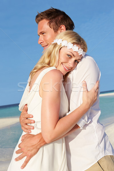 Couple At Beautiful Beach Wedding Stock photo © monkey_business