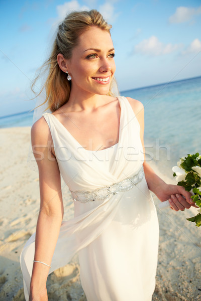 Hermosa novia casado playa ceremonia boda Foto stock © monkey_business