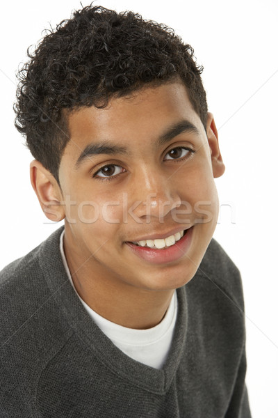 Retrato sorridente feliz menino cor Foto stock © monkey_business