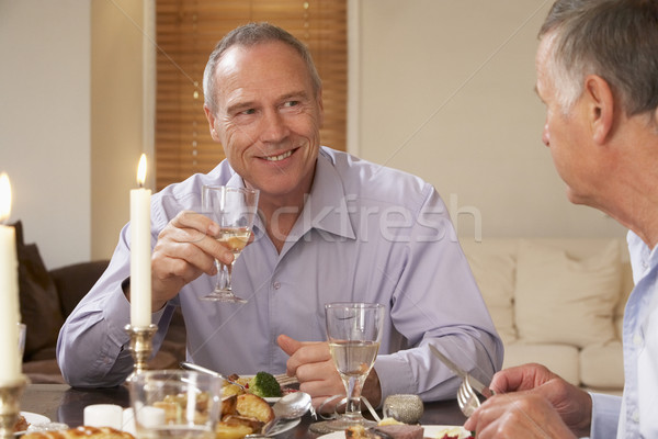 Friends At A Dinner Party Stock photo © monkey_business
