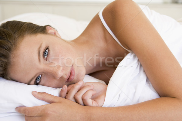 Сток-фото: женщину · кровать · Sexy · красоту · подростку · женщины