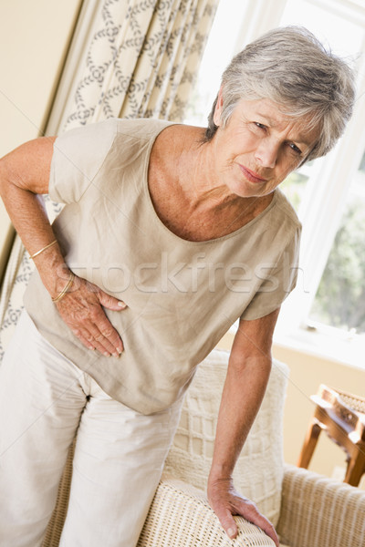 Vrouw gevoel onwel ziek senior kleur Stockfoto © monkey_business