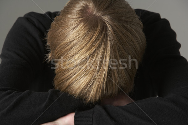 Lehangolt tizenéves fiú szomorú fiú szín személy Stock fotó © monkey_business