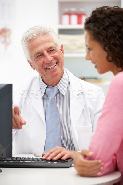 Senior doctor with female patient Stock photo © monkey_business