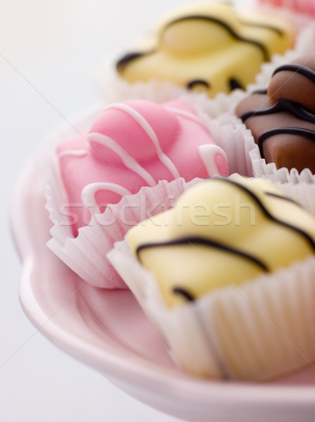 Stock foto: Kuchen · Essen · Kinder · Kuchen · Dessert · Sahne