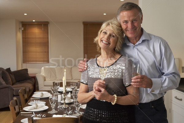 Couple Throwing A Dinner Party Stock photo © monkey_business