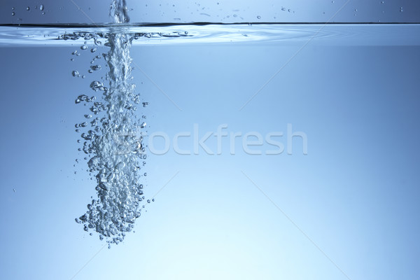 Foto stock: Burbujas · agua · azul · energía · líquido · color