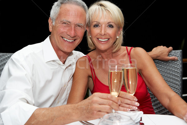 Senior couple in restaurant Stock photo © monkey_business