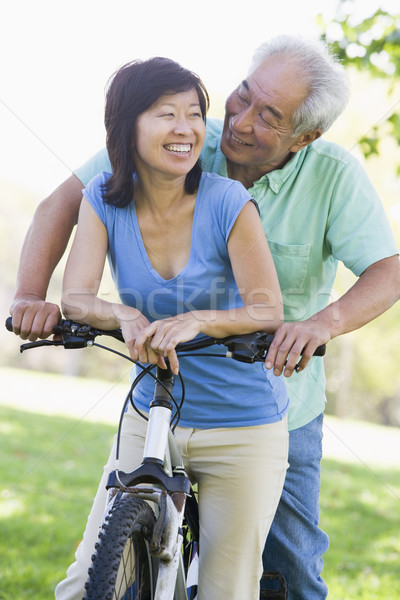 Maturité couple vélo équitation femme homme [[stock_photo]] © monkey_business