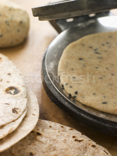 Chapatti Press with Chapatti Breads Stock photo © monkey_business