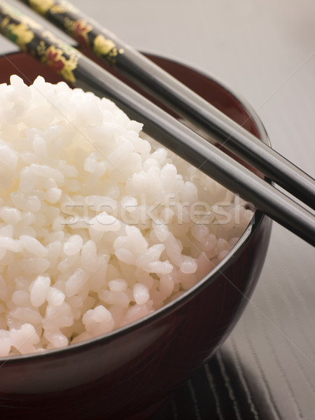 Bowl of Koshihikari Rice with chop sticks Stock photo © monkey_business