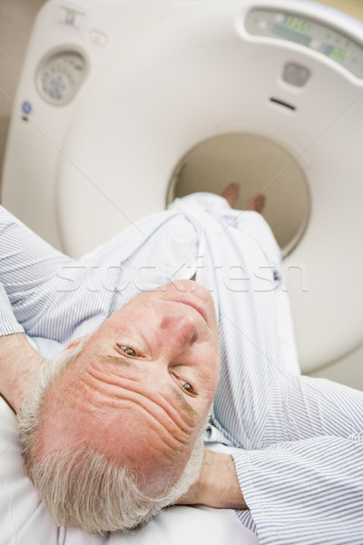 Stock fotó: Beteg · tomográfia · macska · scan · férfi · orvosi