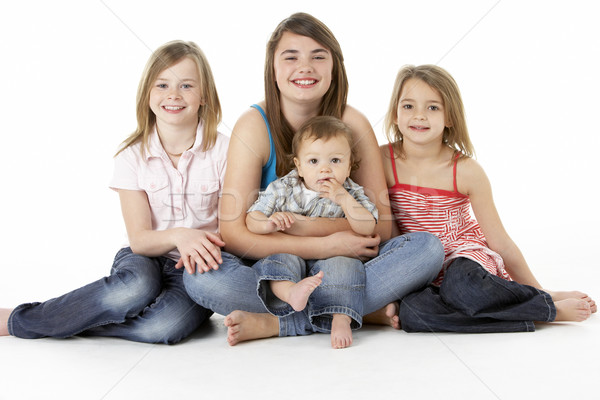 Groupe enfants ensemble studio heureux enfant Photo stock © monkey_business