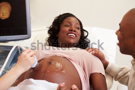 Couple Relaxing In Bed Wearing Pajamas Stock photo © monkey_business