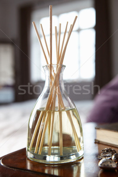 Incienso mesa agua libro vidrio botella Foto stock © monkey_business