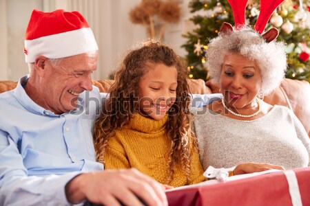 Group Of Children Eating Cake At Outdoor Tea Party Stock photo © monkey_business