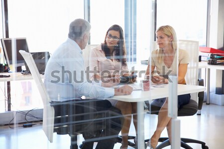 Passengers waiting in airport departure lounge Stock photo © monkey_business