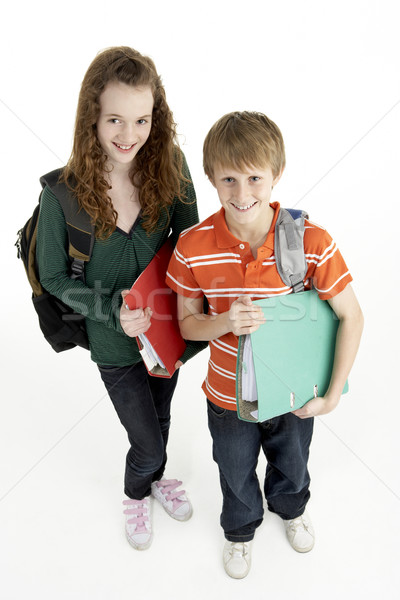 Stock photo: Portrait Of Young Male And Female Students