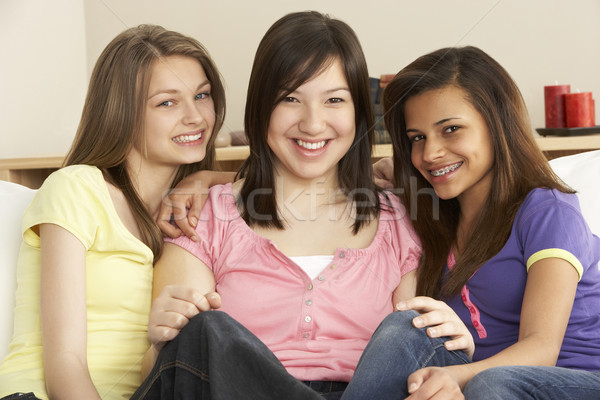 Teenage Girlfriends at Home Stock photo © monkey_business