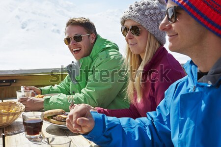 Young Family Sharing A Picnic On Ski Vacation Stock photo © monkey_business