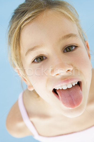 Young girl sticking her tongue out Stock photo © monkey_business