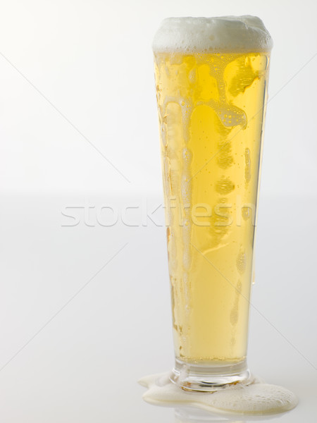 Glass Of Frothy Beer Stock photo © monkey_business