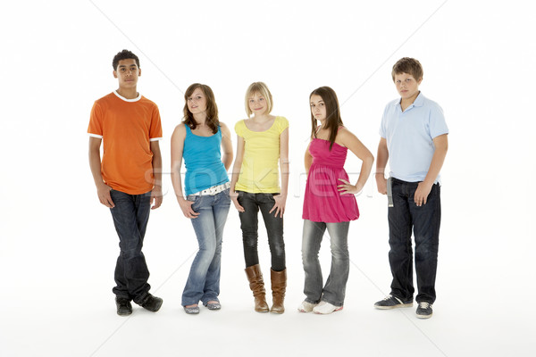 Group Of Five Young Children In Studio Stock photo © monkey_business