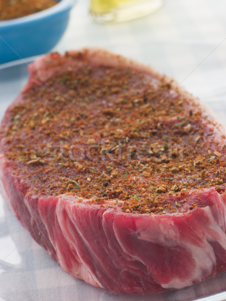 Sirloin Steak with Cajun Spice Rub Stock photo © monkey_business