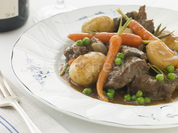 Navarin of Spring Lamb and Baby vegetables Stock photo © monkey_business