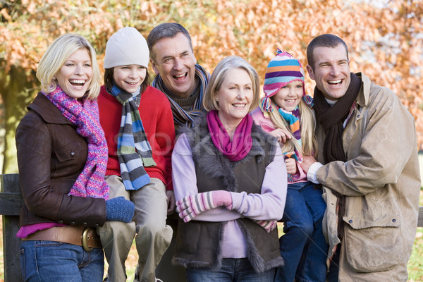 Multi-generation family on autumn walk Stock photo © monkey_business
