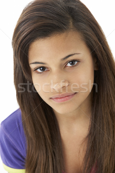 Studio portret tienermeisje meisje kleur tiener Stockfoto © monkey_business