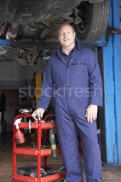 механиком рабочих автомобилей бизнеса человека человек Сток-фото © monkey_business