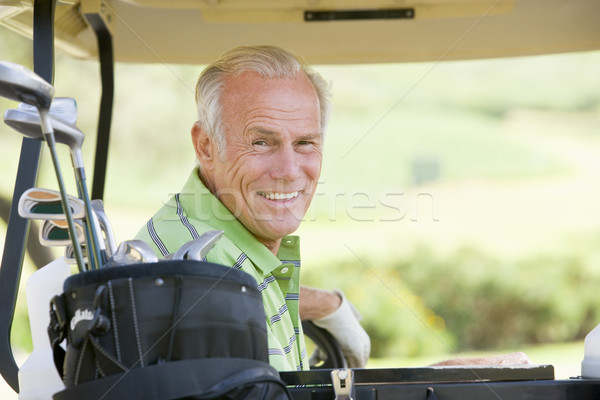 Ritratto maschio golfista uomo sport sorridere Foto d'archivio © monkey_business