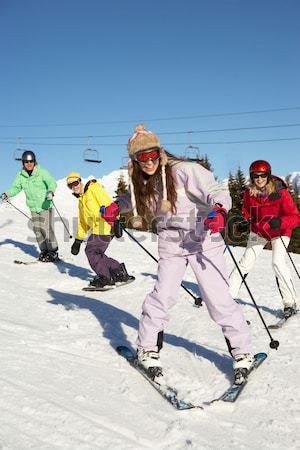 Family On Ski Holiday In Mountains Stock photo © monkey_business