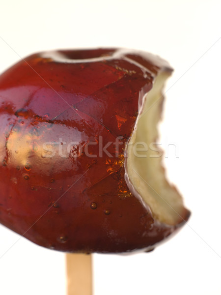 Toffee Apple with a bite taken Stock photo © monkey_business