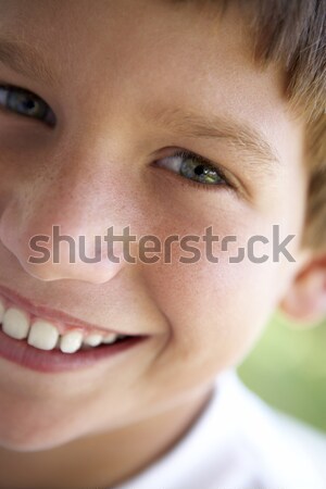 ストックフォト: 肖像 · 少年 · 笑みを浮かべて · 子供 · 子 · 人