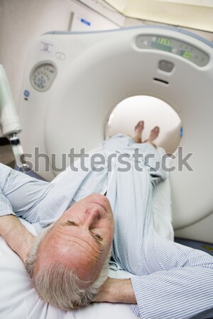 Patienten Tomographie Katze scannen medizinischen männlich Stock foto © monkey_business