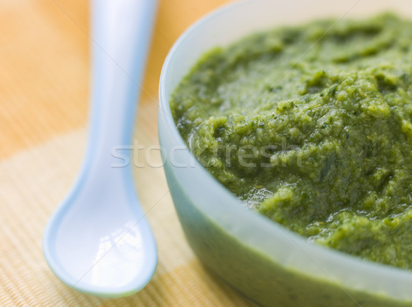 Broccoli and Spinach Baby Food Puree Stock photo © monkey_business