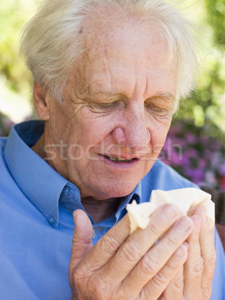 Man Blowing His Nose Stock photo © monkey_business