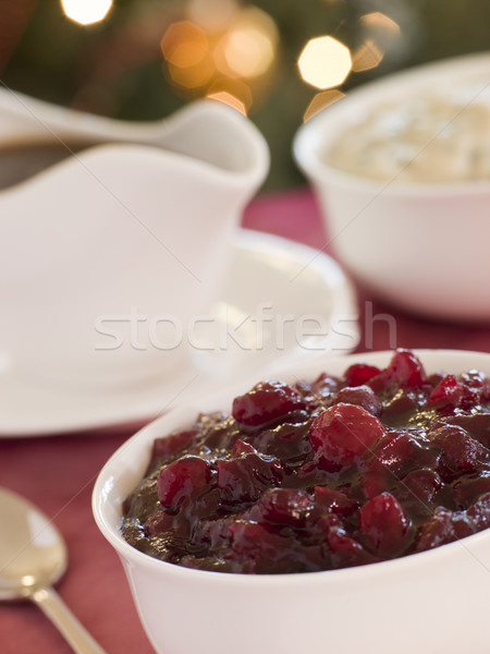 Traditional Sauces for Roast Turkey Stock photo © monkey_business