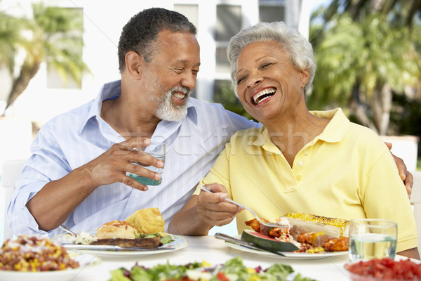 Couple Eating An Al Fresco Meal Stock photo © monkey_business