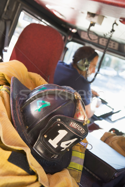 Firefighters travelling to an emergency Stock photo © monkey_business