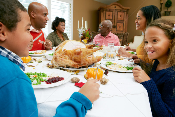 Multi Generation Family Celebrating Thanksgiving Stock photo © monkey_business