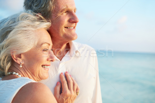 Senior Couple Getting Married In Beach Ceremony Stock photo © monkey_business