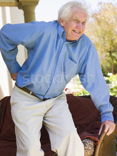 Mann Rückenschmerzen zurück Schmerzen Shirt krank Stock foto © monkey_business